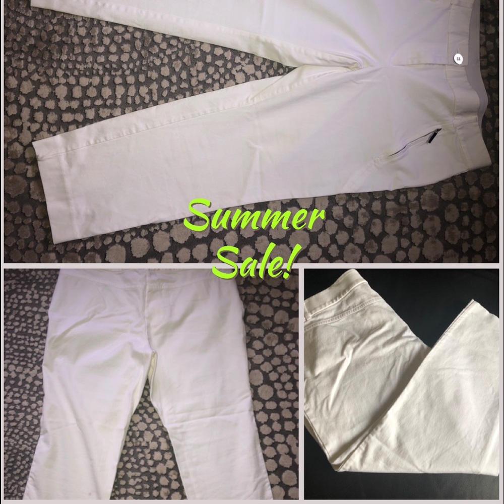 White Capri pants Size 12